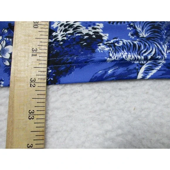 Ralph Lauren RLX Polo Shirt Mens 2XL Blue AOP Mauna‎ Kea Floral Golf Performance